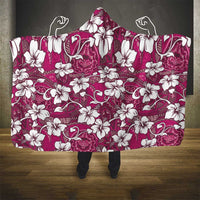 Piqi Bula Fiji Hooded Blanket Fijian Tapa Seamless Hibiscus - Polynesian Pride