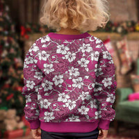 Piqi Bula Fiji Kid Ugly Christmas Sweater Fijian Tapa Seamless Hibiscus - Polynesian Pride