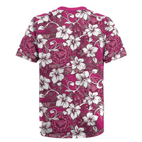 Piqi Bula Fiji Rugby Jersey Fijian Tapa Seamless Hibiscus - Polynesian Pride