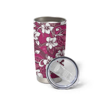 Piqi Bula Fiji Tumbler Cup Fijian Tapa Seamless Hibiscus LT14 - Polynesian Pride