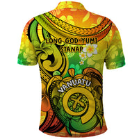 Halo Vanuatu Polo Shirt Sand Drawing Turtle Polynesian Tropical Flowers LT14 - Polynesian Pride