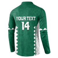 Custom Hawaii Volleyball Button Sweatshirt Hawaiian Kakau Pattern LT14 - Polynesian Pride