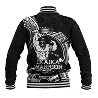Black Hawaii Ikaika Warrior Baseball Jacket Hawaiian Power LT14 - Polynesian Pride