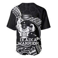 Black Hawaii Ikaika Warrior Baseball Jersey Hawaiian Power LT14 - Polynesian Pride