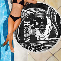 Black Hawaii Ikaika Warrior Beach Blanket Hawaiian Power LT14 - Polynesian Pride