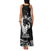 Black Hawaii Ikaika Warrior Family Matching Tank Maxi Dress and Hawaiian Shirt Hawaiian Power LT14 - Polynesian Pride