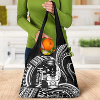 Black Hawaii Ikaika Warrior Grocery Bag Hawaiian Power LT14 - Polynesian Pride