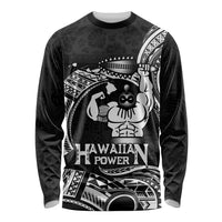 Black Hawaii Ikaika Warrior Long Sleeve Shirt Hawaiian Power LT14 Unisex Black - Polynesian Pride