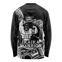 Black Hawaii Ikaika Warrior Long Sleeve Shirt Hawaiian Power LT14 - Polynesian Pride