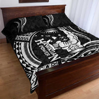 Black Hawaii Ikaika Warrior Quilt Bed Set Hawaiian Power