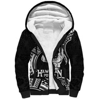 Black Hawaii Ikaika Warrior Sherpa Hoodie Hawaiian Power LT14 Unisex Black - Polynesian Pride