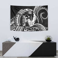 Black Hawaii Ikaika Warrior Tapestry Hawaiian Power LT14 - Polynesian Pride