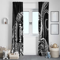 Black Hawaii Ikaika Warrior Window Curtain Hawaiian Power LT14 - Polynesian Pride