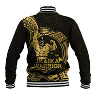 Gold Hawaii Ikaika Warrior Baseball Jacket Hawaiian Power LT14 - Polynesian Pride