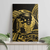 Gold Hawaii Ikaika Warrior Canvas Wall Art Hawaiian Power LT14 - Polynesian Pride