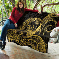Gold Hawaii Ikaika Warrior Quilt Hawaiian Power LT14 - Polynesian Pride