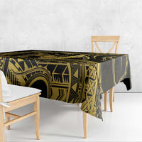 Gold Hawaii Ikaika Warrior Tablecloth Hawaiian Power LT14 - Polynesian Pride