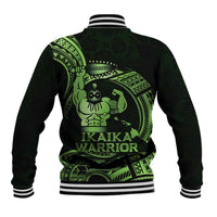 Green Hawaii Ikaika Warrior Baseball Jacket Hawaiian Power LT14 - Polynesian Pride