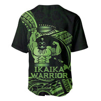 Green Hawaii Ikaika Warrior Baseball Jersey Hawaiian Power LT14 - Polynesian Pride