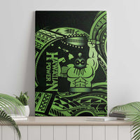 Green Hawaii Ikaika Warrior Canvas Wall Art Hawaiian Power LT14 - Polynesian Pride