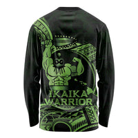 Green Hawaii Ikaika Warrior Long Sleeve Shirt Hawaiian Power LT14 - Polynesian Pride