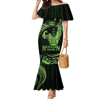 Green Hawaii Ikaika Warrior Mermaid Dress Hawaiian Power LT14 Women Green - Polynesian Pride