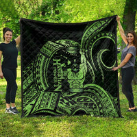 Green Hawaii Ikaika Warrior Quilt Hawaiian Power LT14 - Polynesian Pride