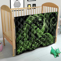 Green Hawaii Ikaika Warrior Quilt Hawaiian Power LT14 - Polynesian Pride