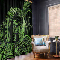 Green Hawaii Ikaika Warrior Window Curtain Hawaiian Power LT14 - Polynesian Pride