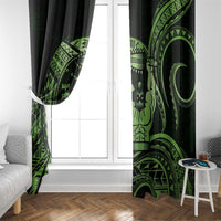 Green Hawaii Ikaika Warrior Window Curtain Hawaiian Power LT14 - Polynesian Pride