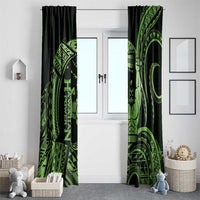 Green Hawaii Ikaika Warrior Window Curtain Hawaiian Power LT14 - Polynesian Pride