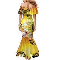 Polynesia Easter Day Mermaid Dress He Is Risen Lilium Longiflorum Polynesian Pattern LT14 - Polynesian Pride