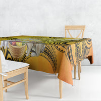 Polynesia Easter Day Tablecloth He Is Risen Lilium Longiflorum Polynesian Pattern