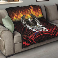 Fautasi Race Day American Samoa Quilt Bald Eagle Polynesian Tattoo