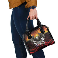 Fautasi Race Day American Samoa Shoulder Handbag Bald Eagle Polynesian Tattoo LT14 - Polynesian Pride