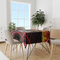 Fautasi Race Day American Samoa Tablecloth Bald Eagle Polynesian Tattoo