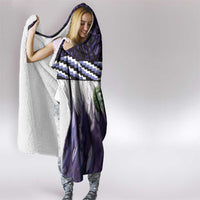 Purple Traditional Cloak Aotearoa Hooded Blanket Maori Paua Shell Korowai Pattern
