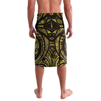 Yellow Traditional Cloak Aotearoa Lavalava Maori Paua Shell Korowai Pattern