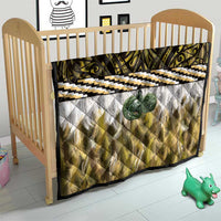 Yellow Traditional Cloak Aotearoa Quilt Maori Paua Shell Korowai Pattern LT14 - Polynesian Pride