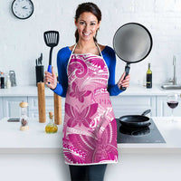 Polynesia Breast Cancer Awareness Apron Think Pink Ribbon Polynesian Butterflies LT14 - Polynesian Pride
