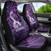 Lupus Awareness Month New Zealand Car Seat Cover Be Strong Warrior Maori Silver Fern