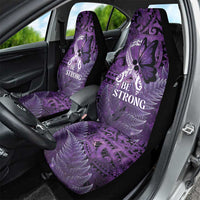 Lupus Awareness Month New Zealand Car Seat Cover Be Strong Warrior Maori Silver Fern