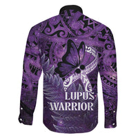 Lupus Awareness Month New Zealand Family Matching Summer Maxi Dress and Hawaiian Shirt Be Strong Warrior Maori Silver Fern LT14 - Polynesian Pride