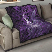 Lupus Awareness Month New Zealand Quilt Be Strong Warrior Maori Silver Fern LT14 - Polynesian Pride