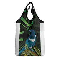 New Zealand Tui Bird Grocery Bag Aotearoa Maori With Kowhai Flowers LT14 - Polynesian Pride