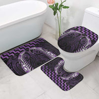 Purple Matariki New Zealand Bathroom Set Maori Poutama Galaxy Vibes - Polynesian Pride