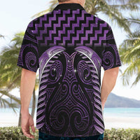 Purple Matariki New Zealand Hawaiian Shirt Maori Poutama Galaxy Vibes LT14 - Polynesian Pride