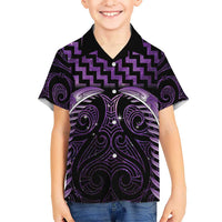 Purple Matariki New Zealand Hawaiian Shirt Maori Poutama Galaxy Vibes LT14 - Polynesian Pride