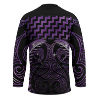 Purple Matariki New Zealand Hockey Jersey Maori Poutama Galaxy Vibes - Polynesian Pride