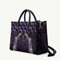 Purple Matariki New Zealand Leather Bag Maori Poutama Galaxy Vibes - Polynesian Pride